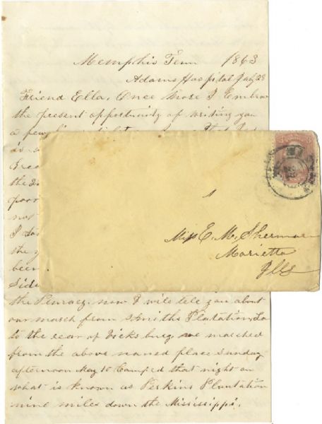  Grant's Second Assault on Battle of Vicksburg Letter. 