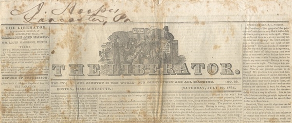 The Liberator (1831-1865) was an abolitionist newspaper founded by William Lloyd Garrison and Isaac Knapp in 1831. Garrison co-published weekly issues of The Liberator from Boston continuously for...