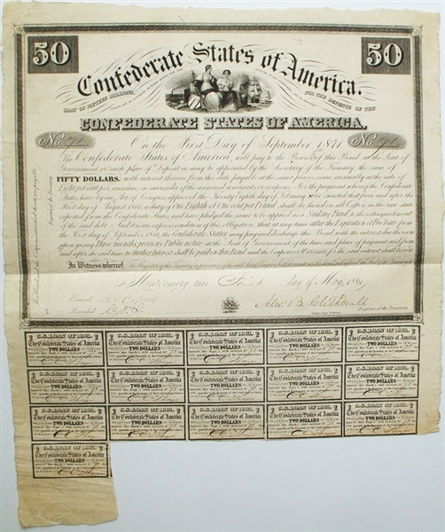 Montgomery issued Confederate Bond