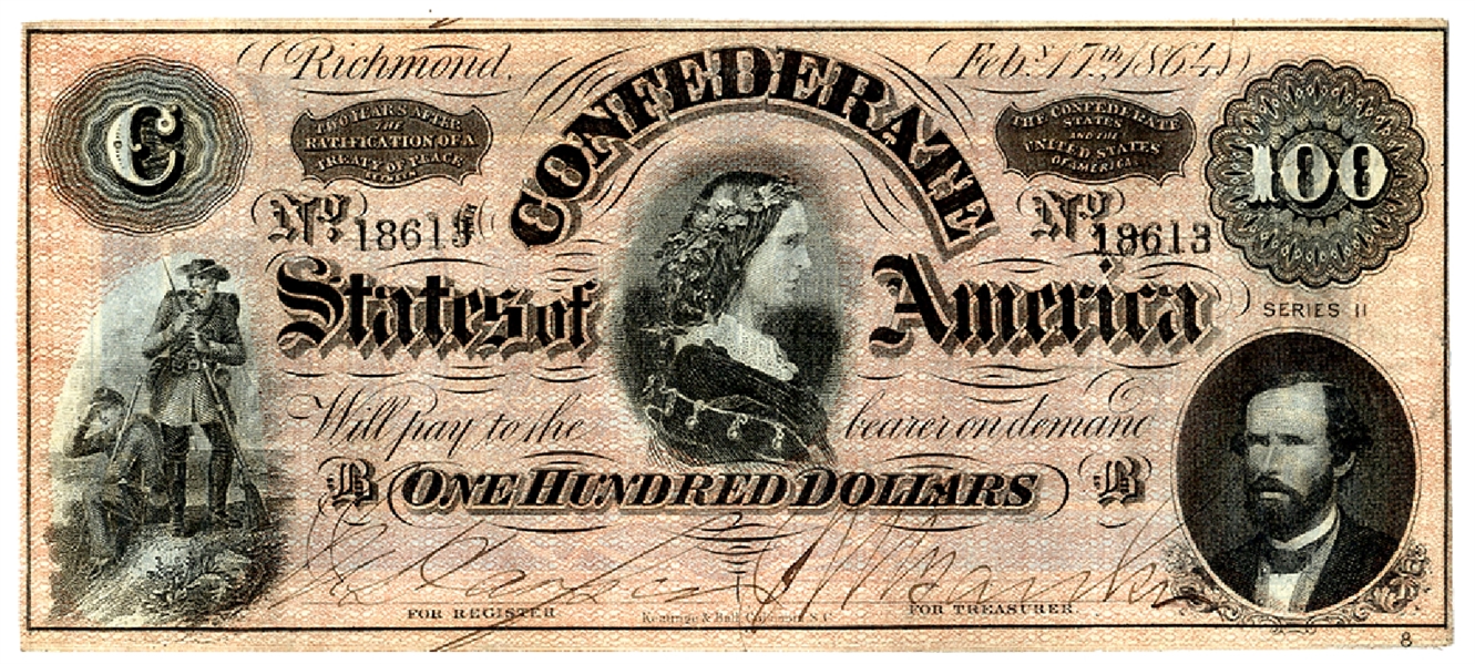 “Queen of the Confederacy” on the $100 bill