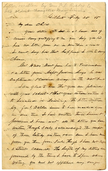 Confederate Gen. Phillip Dale Roddy  Writes Late In The War - Better men than me have been killed by the thousand-& better soldiers than me now languish by the thousand in northern prisons 