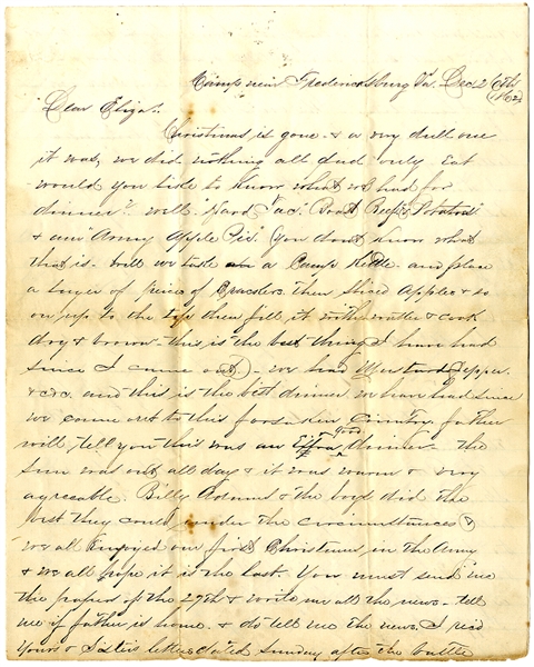 Hooker Said  “that instead of the officers laughing, they should all be weeping for the condition of the Union”