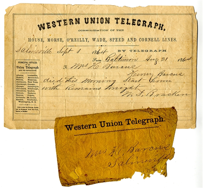 The Army Sends The Death Notice  Via Telegram