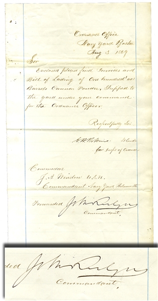 Two Civil War Naval Officers Signed This Document