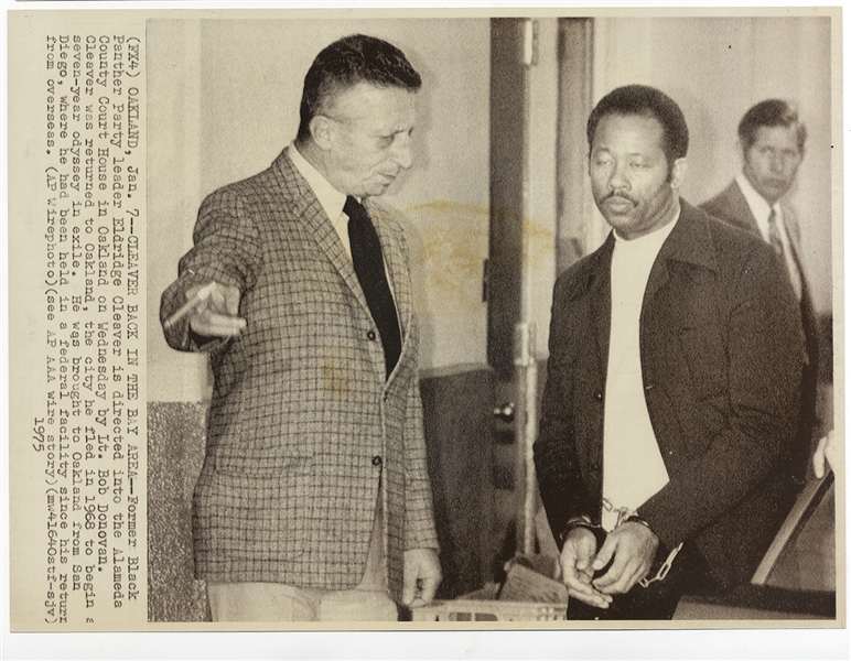 Arrested Black Panther Leader Eldridge Cleaver at Alameda Court