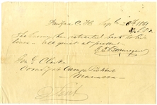 General Beauregards Manuscript Telegram to General Clark Pierre