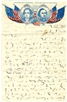 Union Martyr Patriotic Letter Written Entirely in Short Hand.