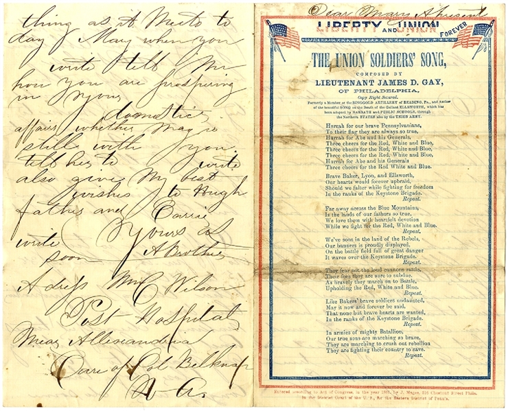 The Pennsylvania Soldier Writes From The Hospital