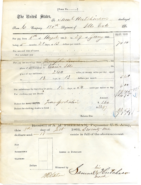 Illinois Soldier's Discharge