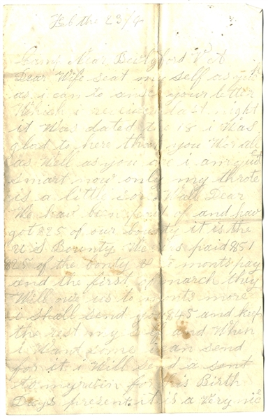 The Union Soldier Writes His Wife About A Woman With Clap