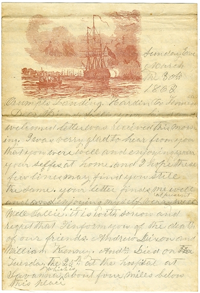 Just Days Before The Battle of Shiloh: Tell All The Girls That - If They Will Come Over Some Saturday Evening That They Can Have My Company If They Desire It.