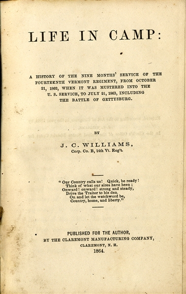 Period Published Book With Considerable Eye Witness Gettysburg Reporting