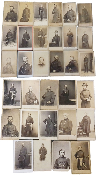 Great Collection Of Union General Photographs - Nearly All By E. Anthony