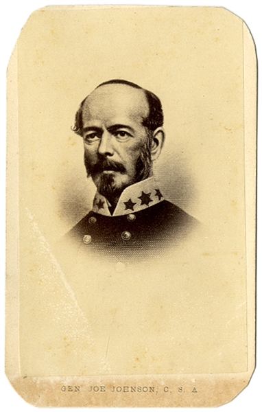 Joseph Johnson Was The Highest Ranking U.S. Army Officer To Resign His Commission and Join The Confederates.