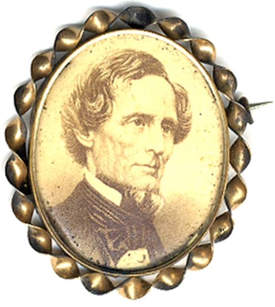 CONFEDERATE JEWELRY - JEFFERSON DAVIS BROACH