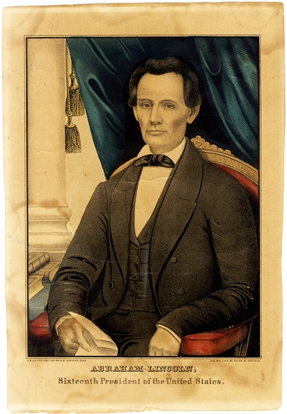 The 1861 Beardless Abraham Lincoln Print