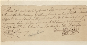 Edmund Physick Document Signed