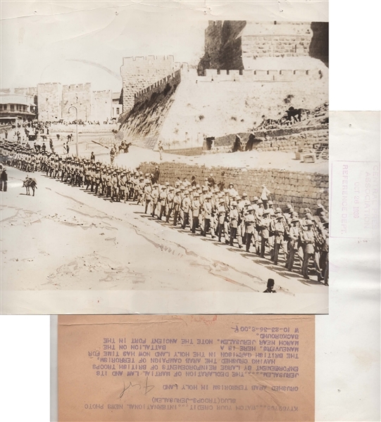 The British Bring In Reinforcements And Establish A Curfew As The Arabs Revolt In Palestine