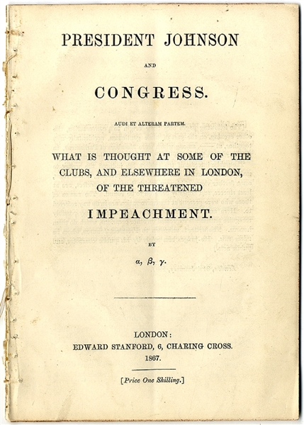 The British Oppose Andrew Johnson's Impeachment