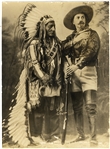 Familiar Sepia Image of Buffalo Bill and Sitting Bull, circa 1903