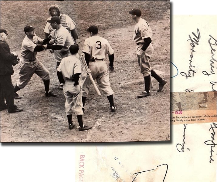 Lou Gehrig's Last World  Series - Argues With The Umpire