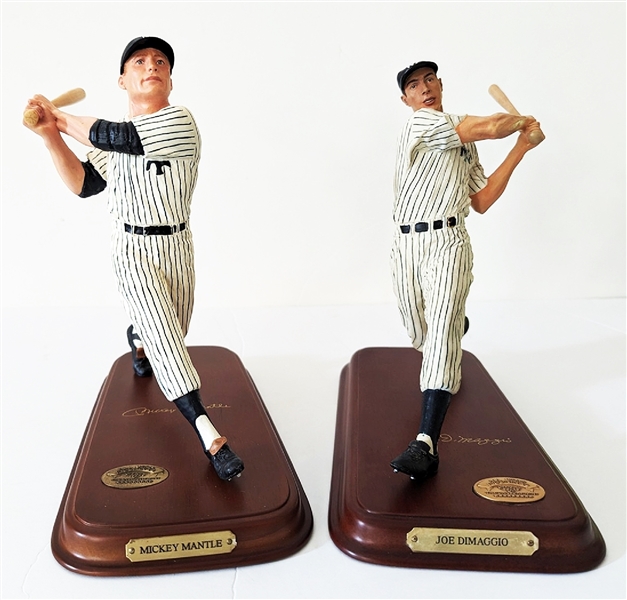 Dynamic Cold Cast Statues of DiMaggio and Mantle