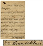 RARE Confederate Manuscript General Order - Deserters To Be Shot On The Spot