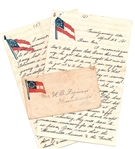 Alabama Soldier’s EIGHT Page Letter - Was KIA 1864 Wilderness - Kind hands carried him from the battlefield, and laid him to rest, in an orchard under an apple tree, in full bloom, which cast its...