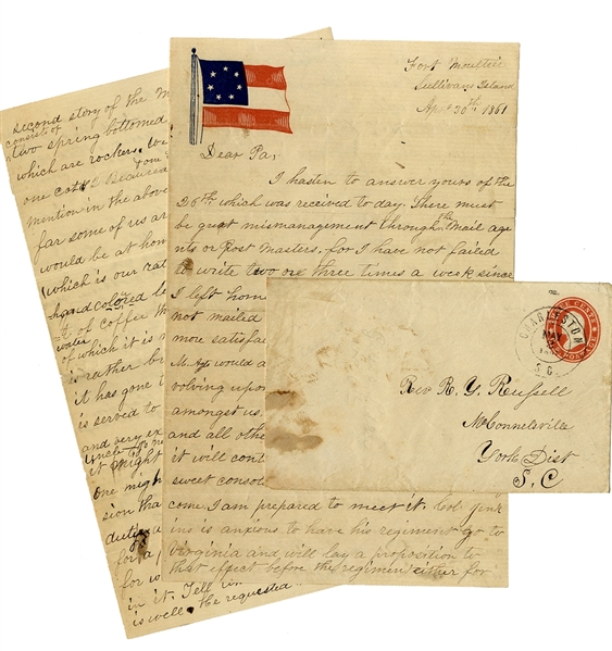 Early South Carolina Soldier’s Letter Describes Living Quarters in Moultrie House in Fort Moultrie on Sullivan’s Island