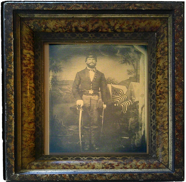 Soldier Photo in Period Frame