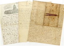 Large Grouping of FIFTY TWO Union Soldier’s Letters