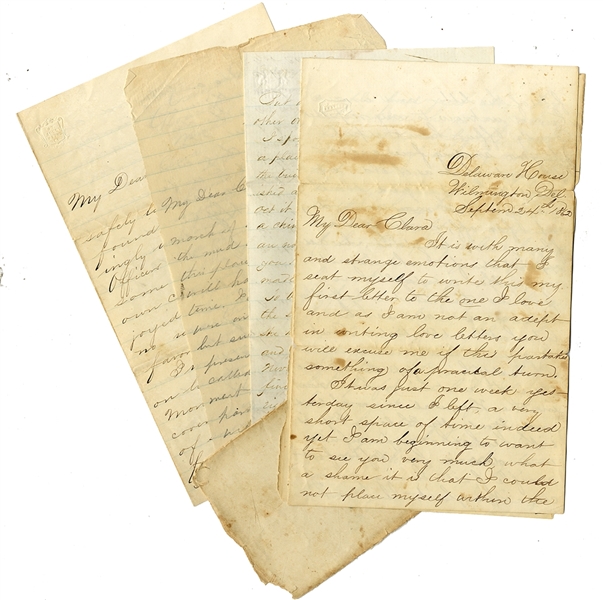 Very SCARCE DELAWARE Soldiers Letter Group