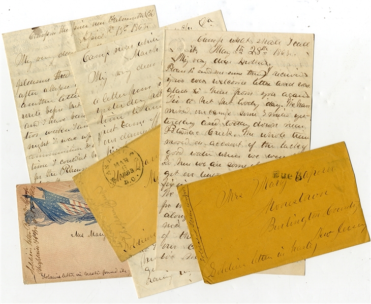 New Jersey Soldier’s FORTY-Three War-Dated Letter Grouping