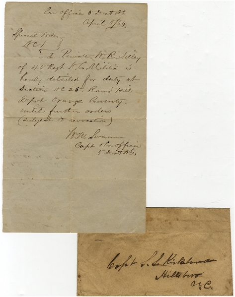 North Carolina Manuscript General Order