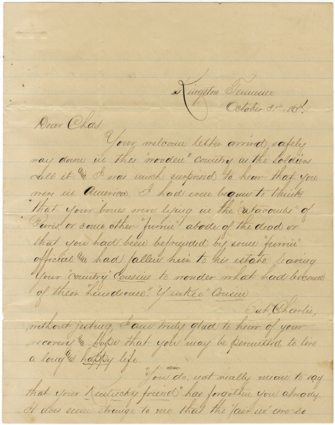 Nearly Gobbled Up At The Siege of Knoxville. The Fair Sex & of Working For The Quartermaster At Kingston, Tennessee.