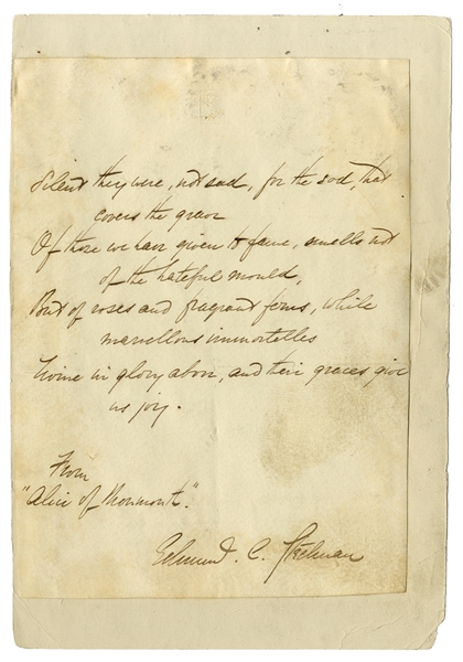 War Period Stanza of His Poem