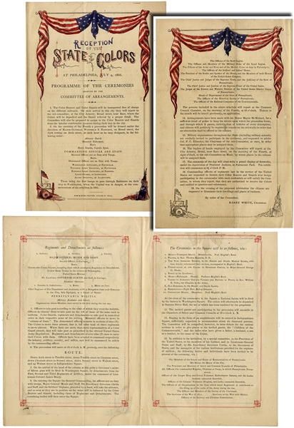 Philadelphia Programme of the Ceremonies Chaired By A Prison Escape Artist, General White