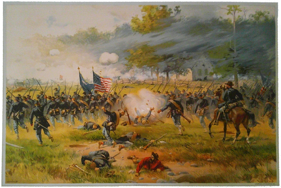 Battle of Antietam -  by Loius Prang