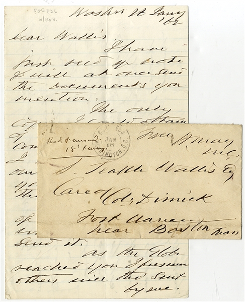 Lincoln Ordered The Maryland Secessionists Arrested - The Maryland Secesionist Are Arrested. Letter  Written To A Political Prisoner By A Released Prisoner