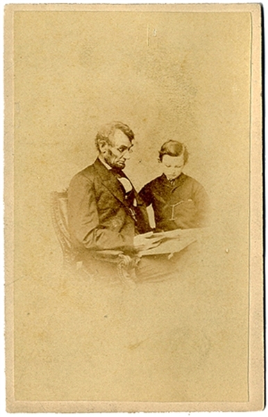 President Lincoln and His Son