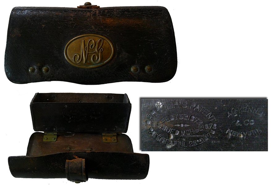 1870s New York Leather Cartridge Box