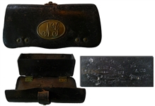 1870s New York Leather Cartridge Box