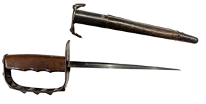 This is a 1917 LF&C Knuckle Trench Knife. 