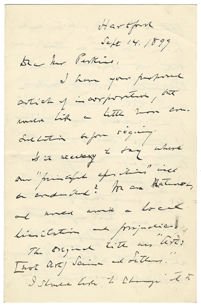 Charles Dudley Warner  Was the First President of the National Institute of Arts and Letters of Which He Writes