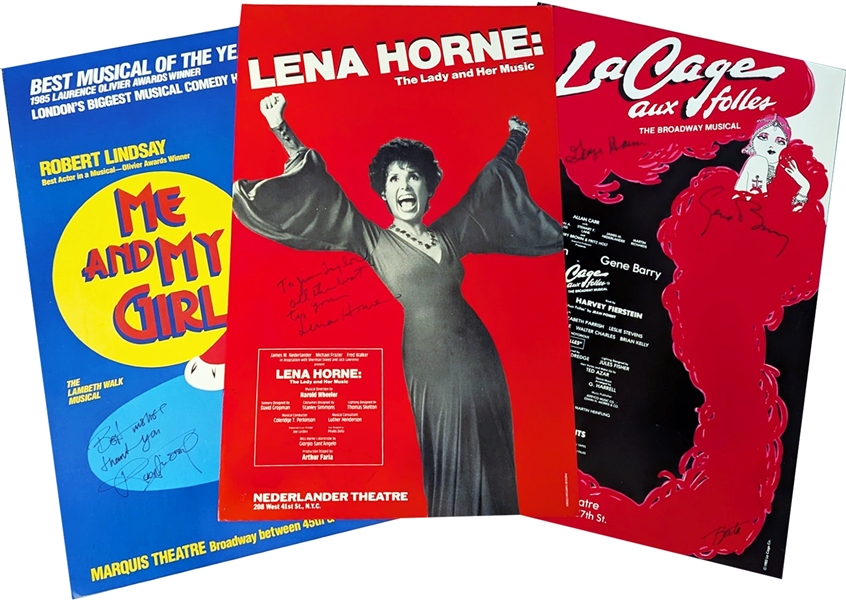 Three Signed Broadway Posters