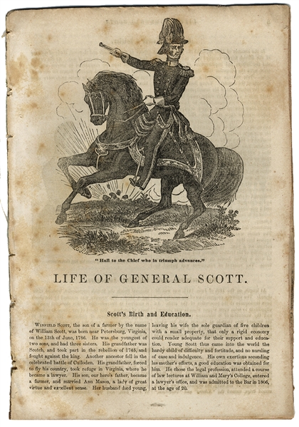 The Political Pamphlet Supporting Winfield Scott’s Presidential Campaign