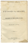 President Grant’s First Inaugural Speech