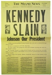 Beautiful and Displayable ‘Kennedy Assassination’ Newspaper