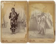 A Pair Of Indian Chiefs Cabinet Cards